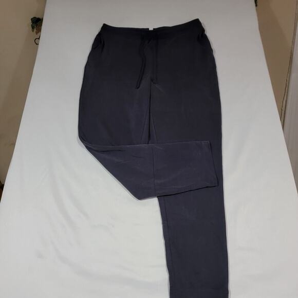 Pure J Jill Medium Grey Sand Washed Blue Pants Pull On Drawstring Tencel - Picture 13 of 16